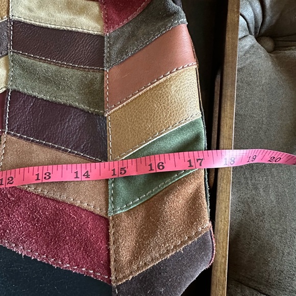 Lucky Brand Chevron Patchwork Leather Bag - Picture 6 of 7